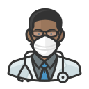 Black,Coronavirus,Doctor,Male,N-95 mask